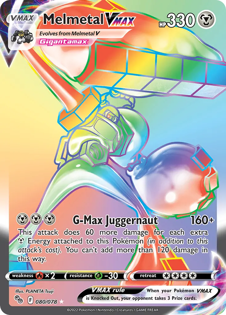 Melmetal VMAX — Pokémon GO 80 Pokémon card
