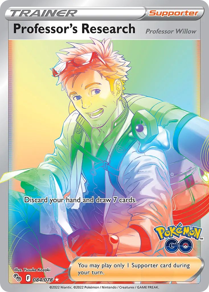 Professor's Research — Pokémon GO 84 Pokémon card