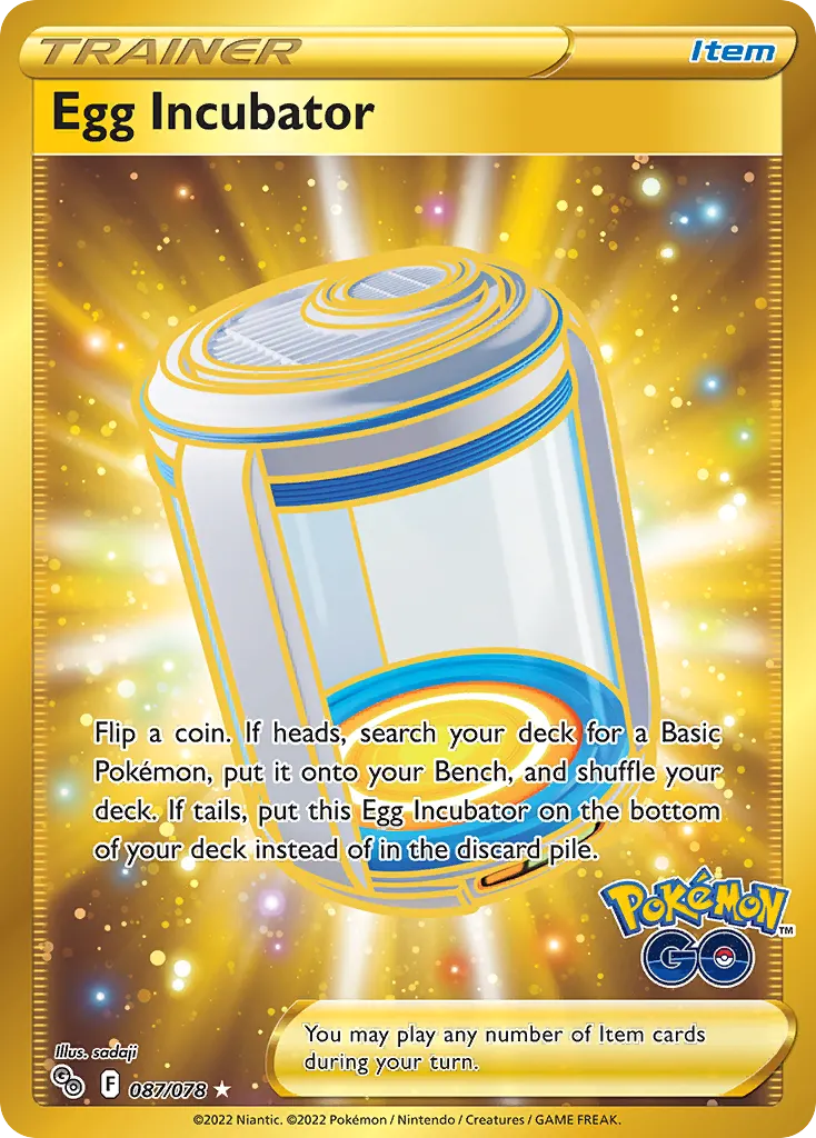 Egg Incubator — Pokémon GO 87 Pokémon card