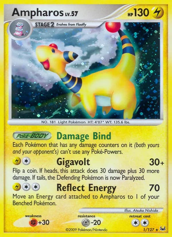 Ampharos — Platinum 1 Pokémon card