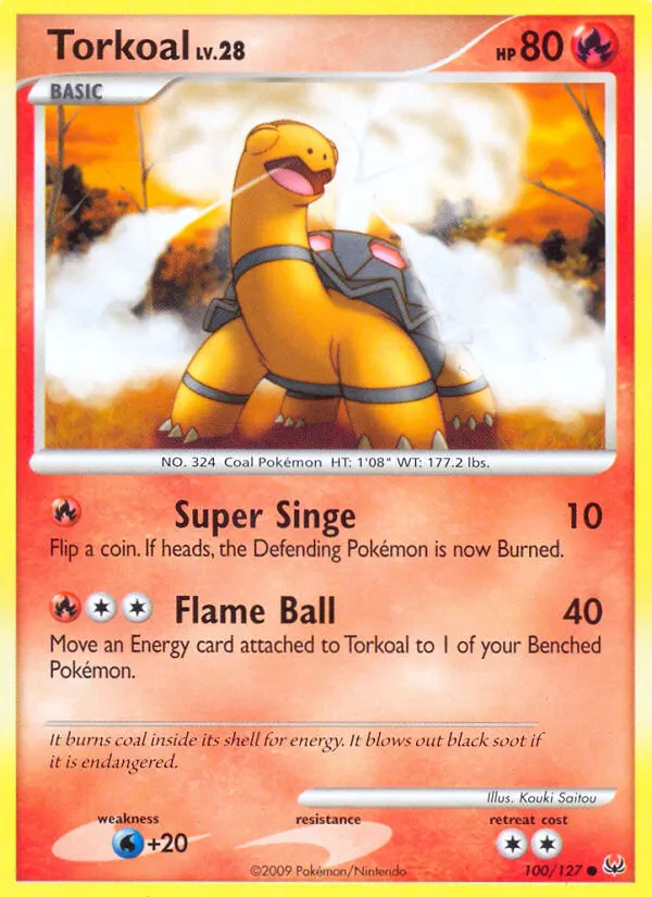 Qurtel — Platin 100 German Pokémon card