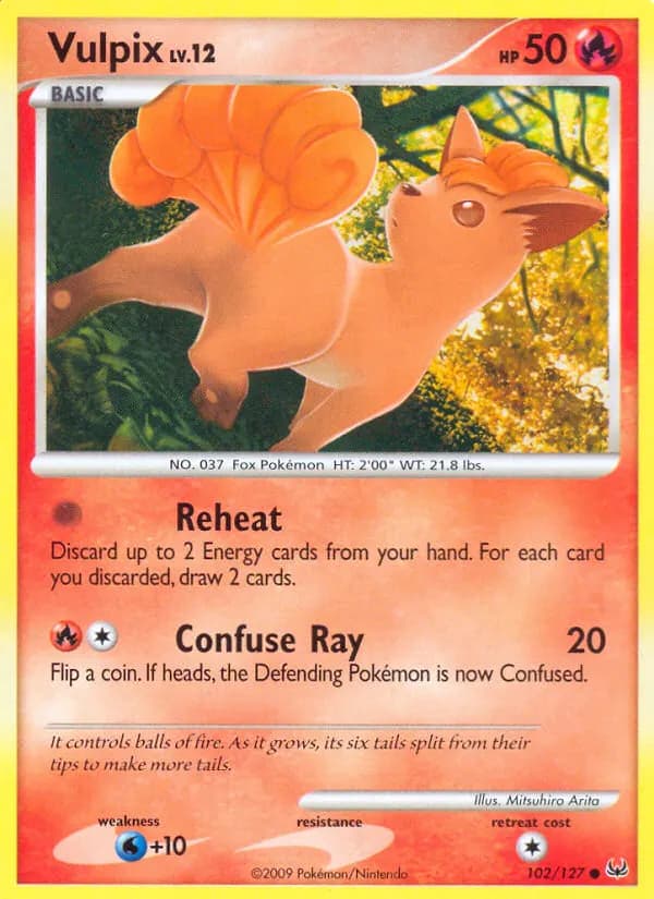 Vulpix — Platin 102 German Pokémon card