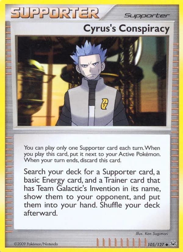 Zyrus' Komplott — Platin 105 German Pokémon card