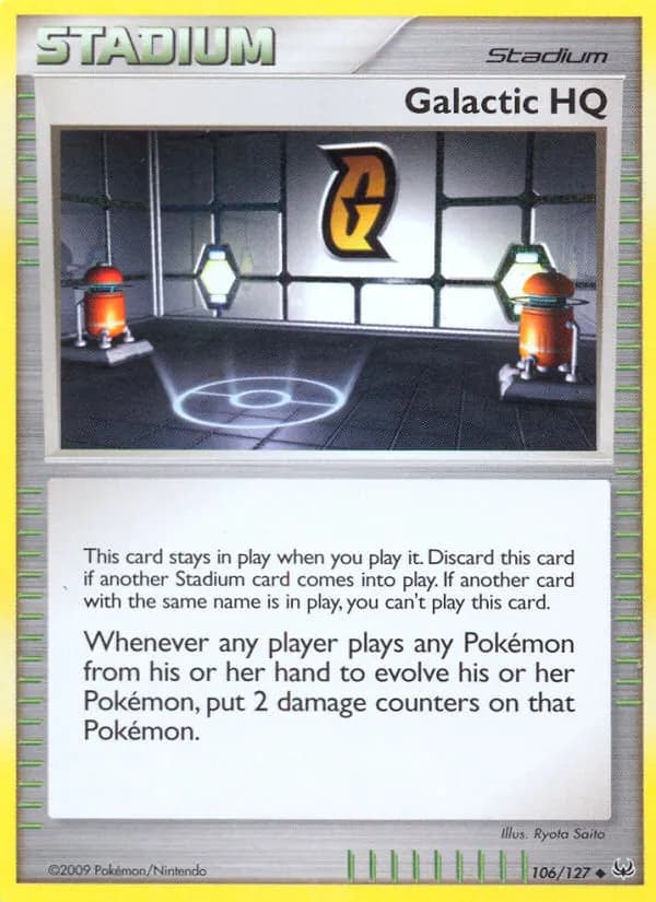 Galactic HQ — Platinum 106 Pokémon card