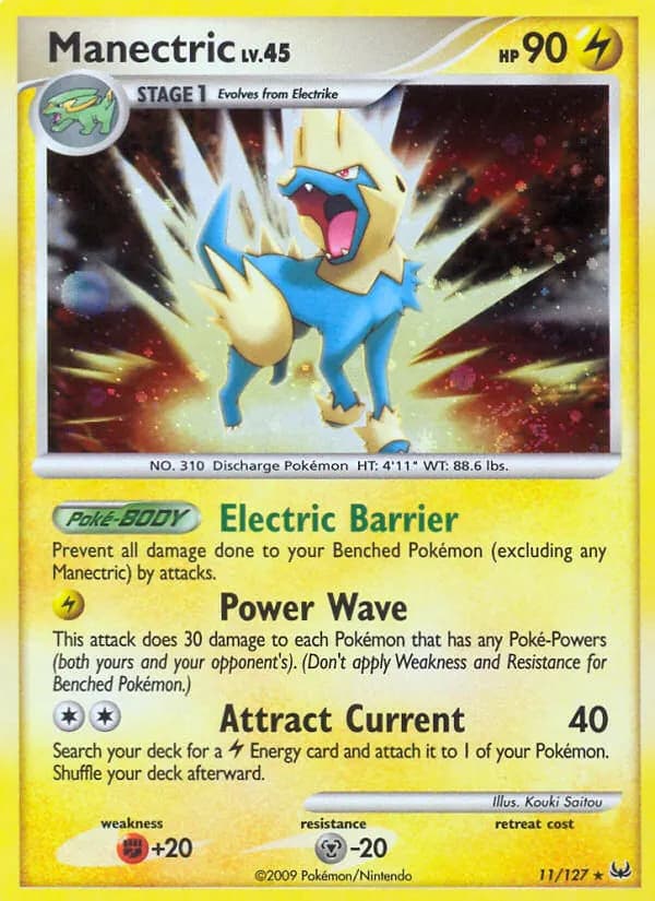 Voltenso — Platin 11 German Pokémon card