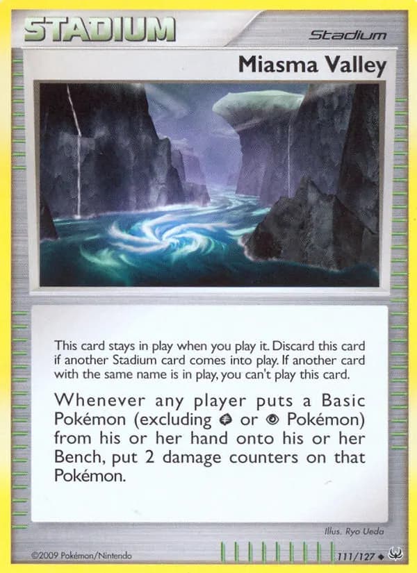 Gifthauchtal — Platin 111 German Pokémon card