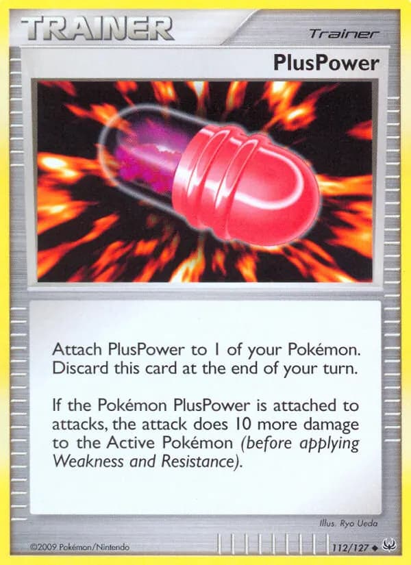 PlusPower — Platin 112 German Pokémon card