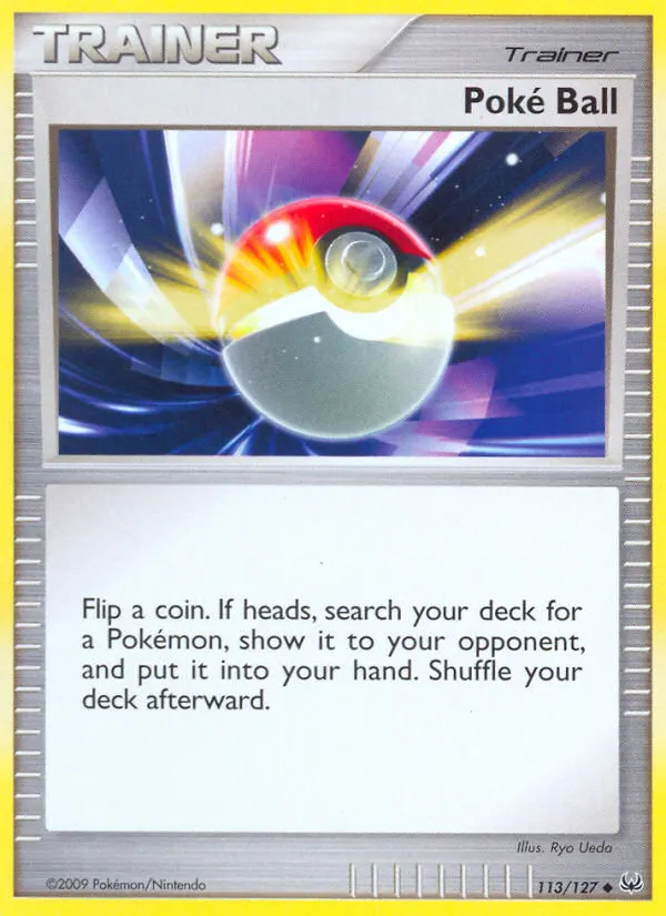 Poké Ball — Platinum 113 Pokémon card