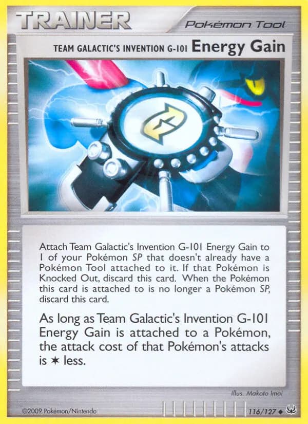 Team Galaktiks Erfindung G-101 Energiegewinn — Platin 116 German Pokémon card