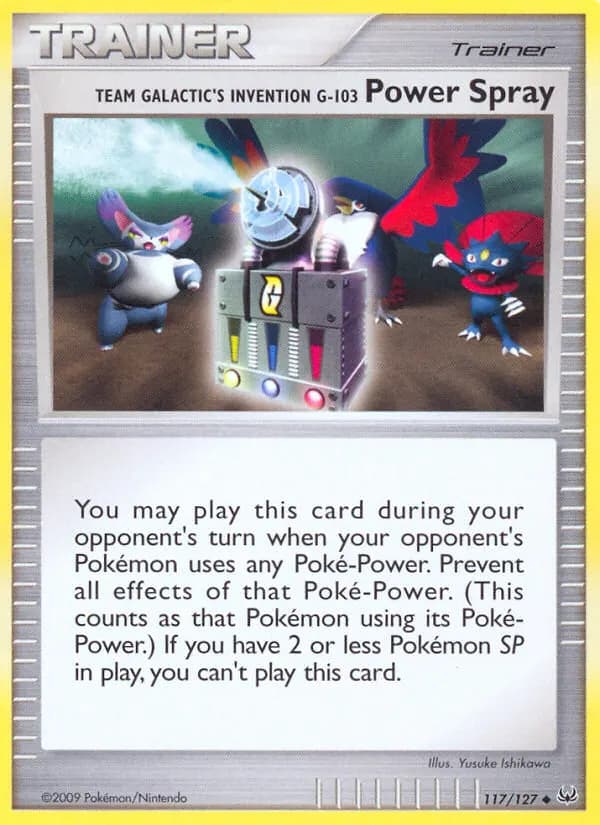Team Galactic's Invention G-103 Power Spray — Platinum 117 Pokémon card