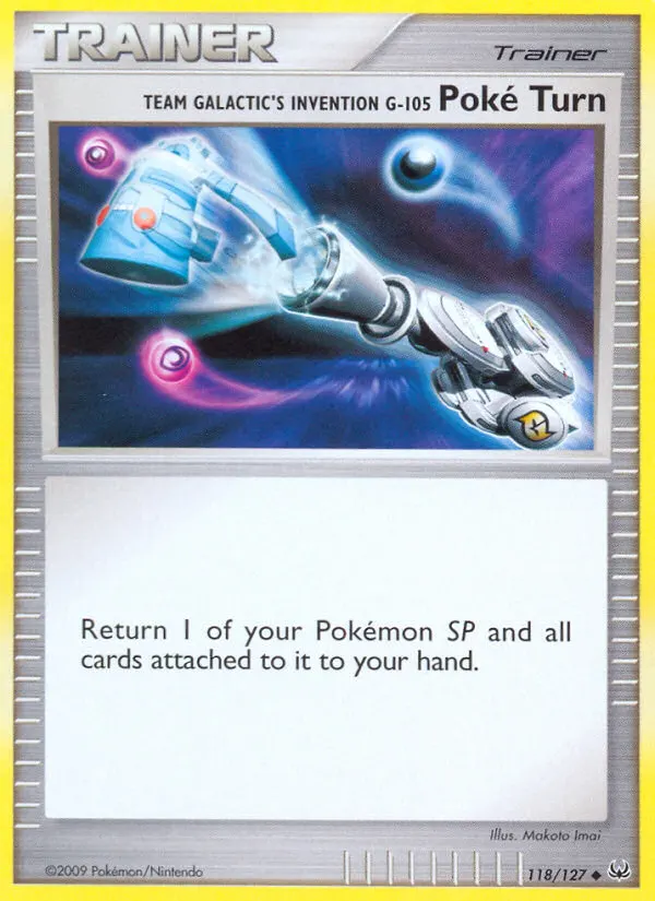 Team Galaktiks Erfindung G-105 Poké-Dreher — Platin 118 German Pokémon card