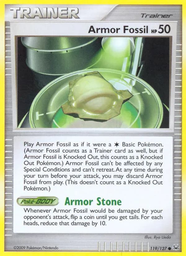 Schildfossil — Platin 119 German Pokémon card