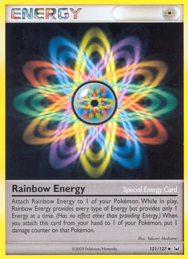 Rainbow Energy — Platinum 121 Pokémon card