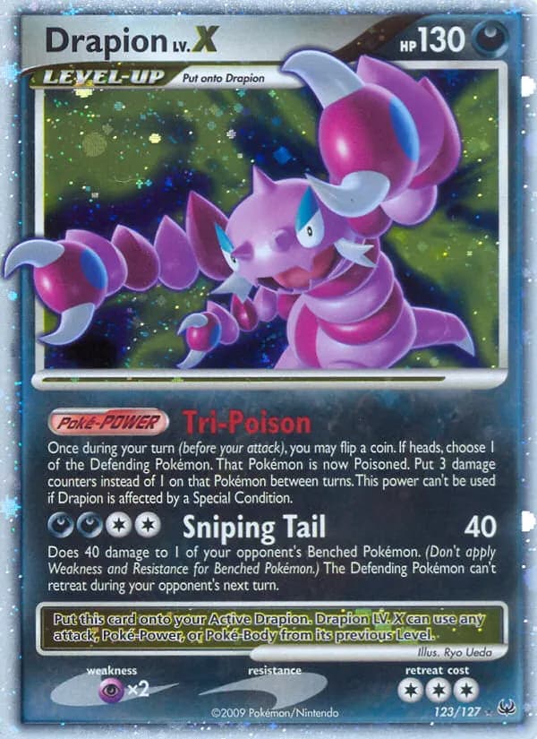Drapion LV.X — Platinum 123 Pokémon card