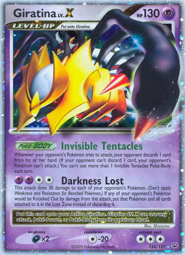 Giratina LV.X — Platinum 124 Pokémon card