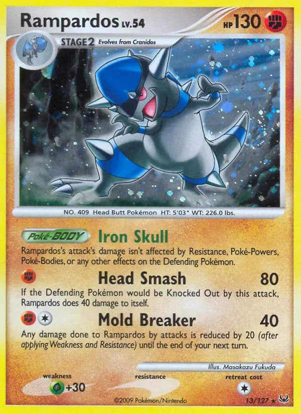 Rampardos — Platinum 13 Pokémon card