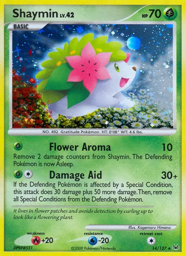 Shaymin — Platinum 14 Pokémon card