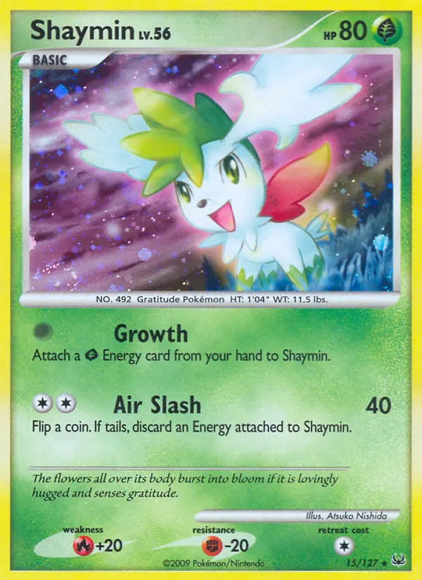 Shaymin — Platin 15 German Pokémon card