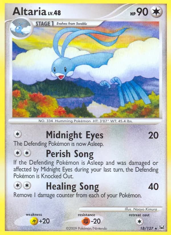 Altaria — Platinum 18 Pokémon card