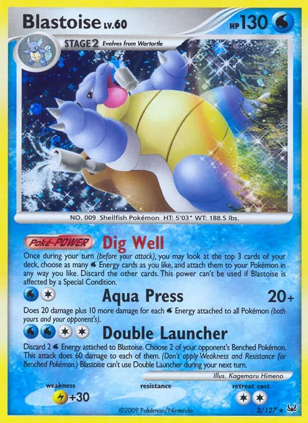 Blastoise — Platinum 2 Pokémon card
