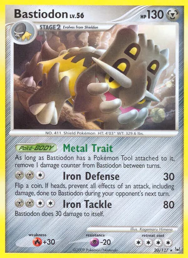 Bollterus — Platin 20 German Pokémon card