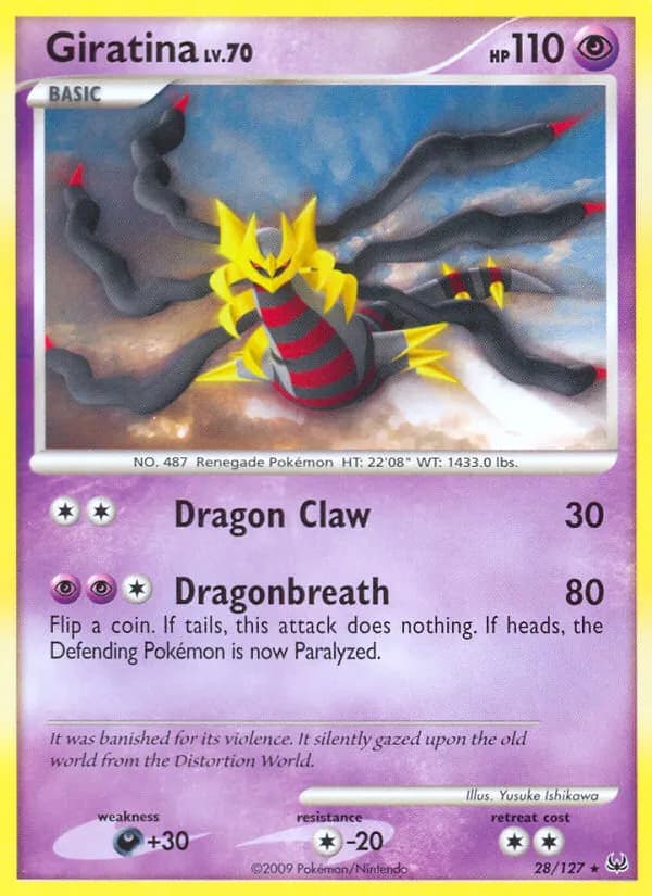 Giratina — Platinum 28 Pokémon card