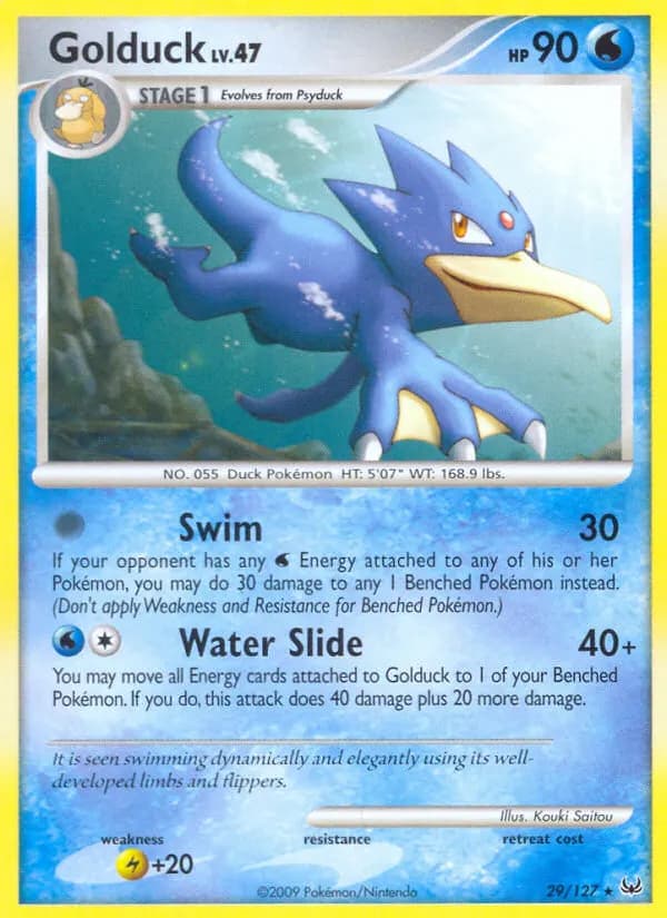 Golduck — Platinum 29 Pokémon card