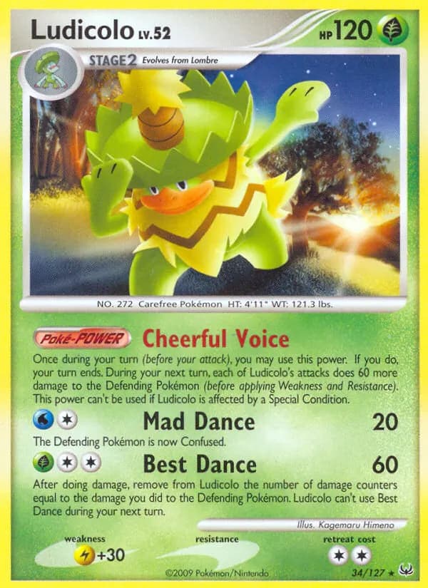 Ludicolo — Platinum 34 Pokémon card