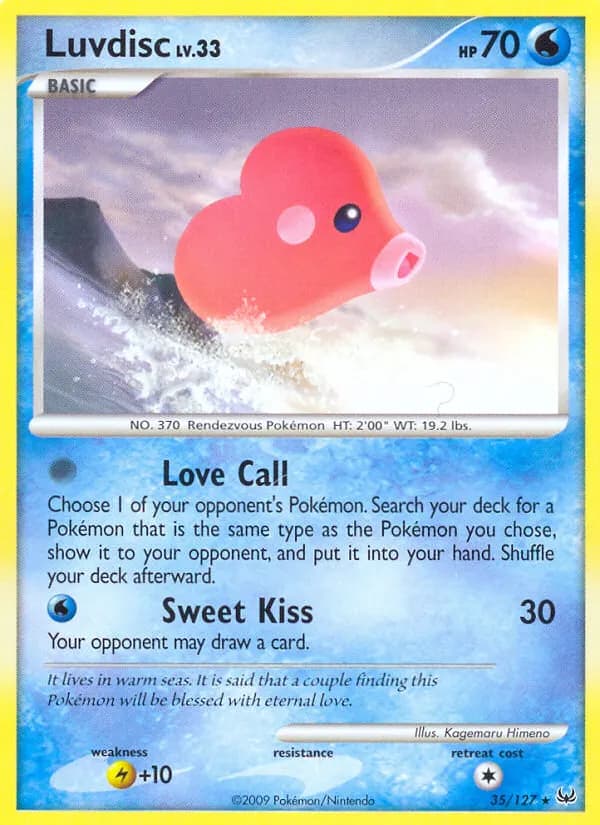 Liebiskus — Platin 35 German Pokémon card
