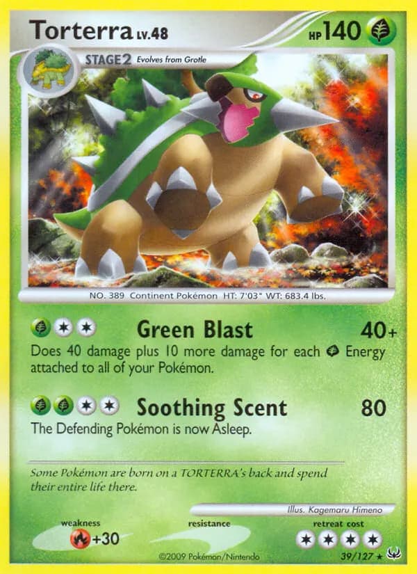 Chelterrar — Platin 39 German Pokémon card