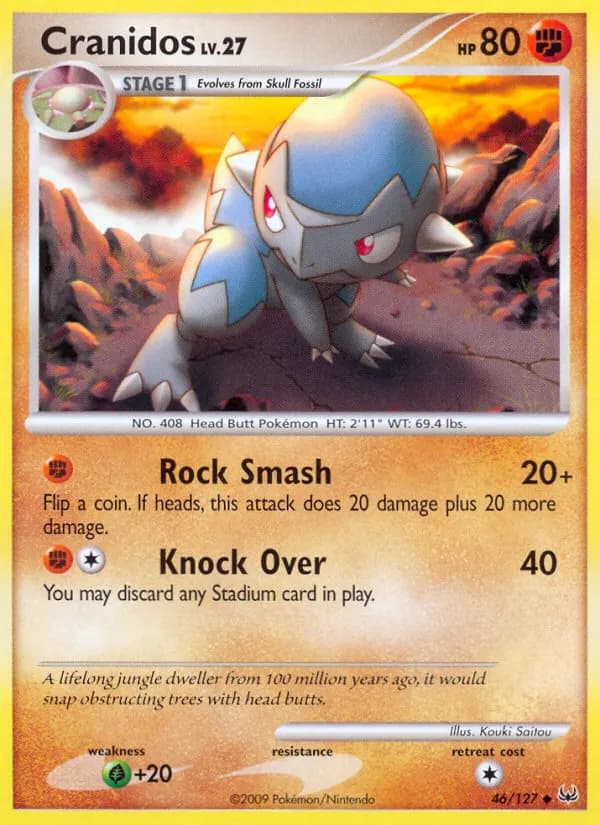 Cranidos — Platinum 46 Pokémon card