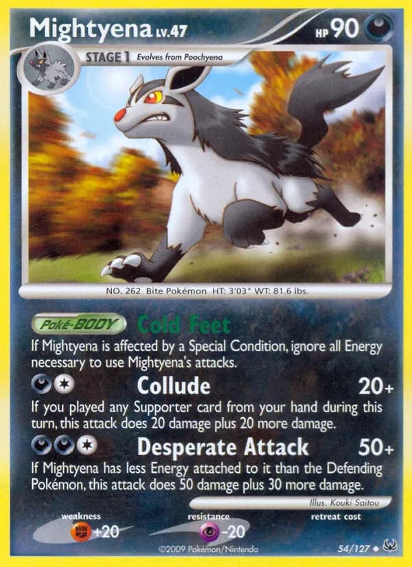 Mightyena — Platinum 54 Pokémon card