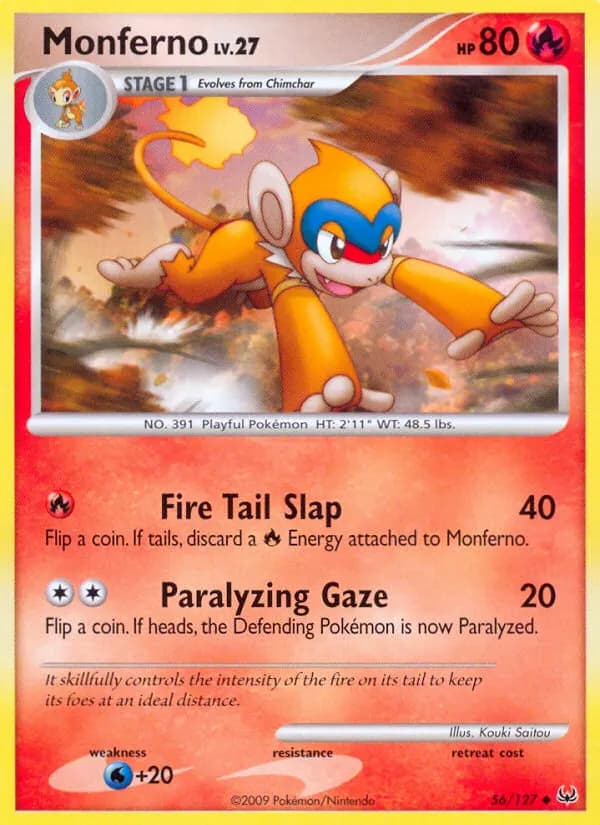 Monferno — Platinum 56 Pokémon card