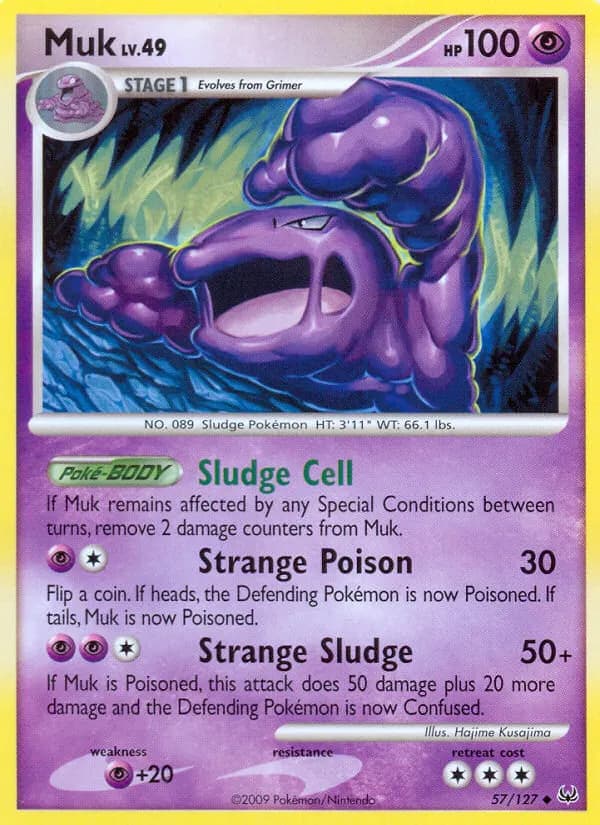 Muk — Platinum 57 Pokémon card