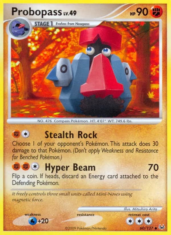 Probopass — Platinum 60 Pokémon card