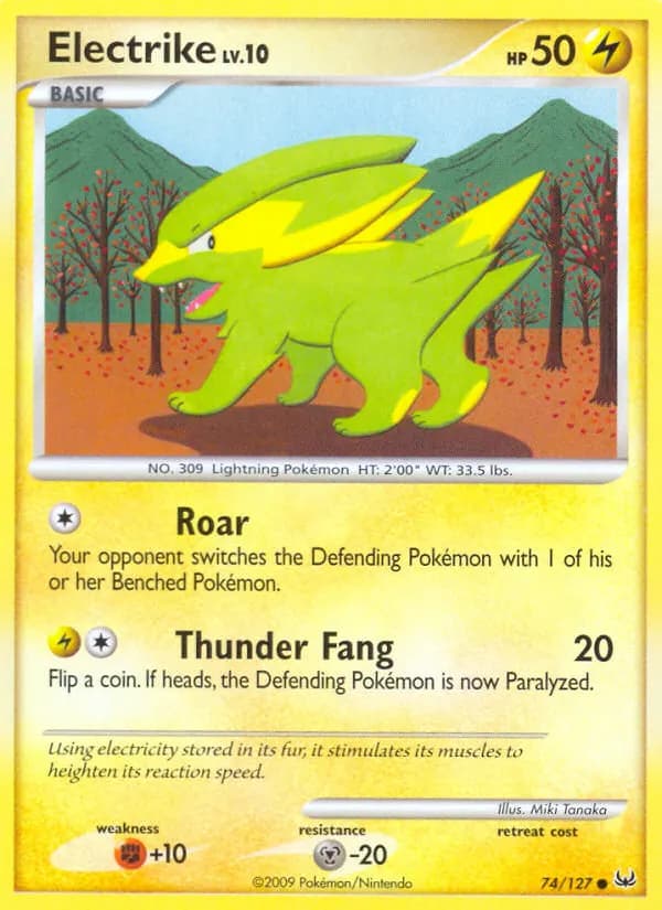 Electrike — Platinum 74 Pokémon card