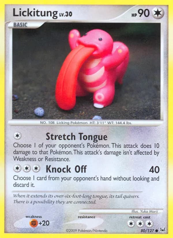 Lickitung — Platinum 80 Pokémon card