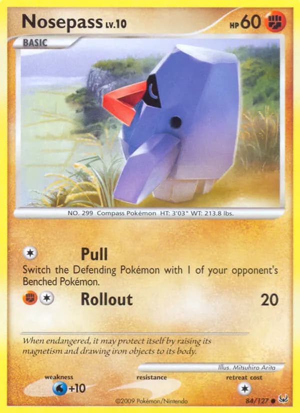 Nosepass — Platinum 84 Pokémon card