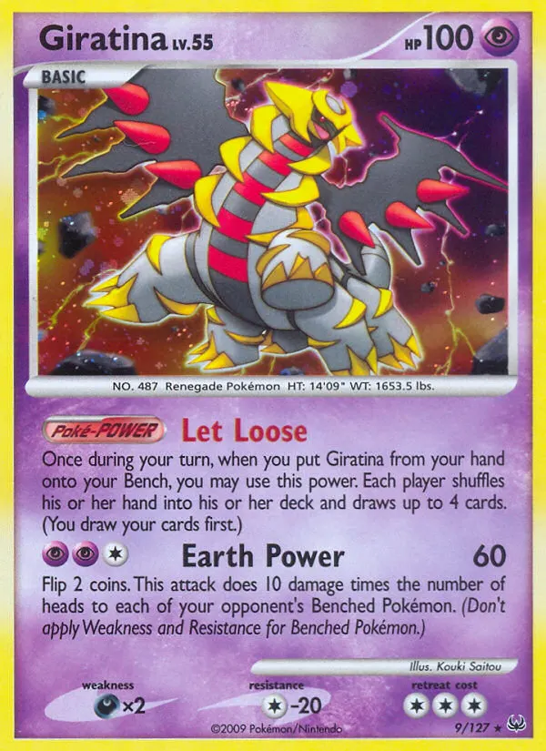 Giratina — Platinum 9 Pokémon card