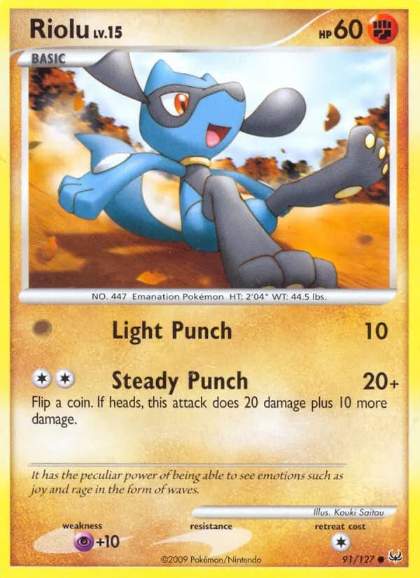 Riolu — Platin 91 German Pokémon card