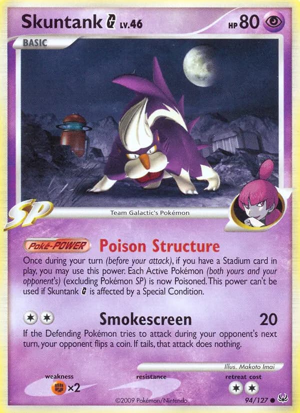Skuntank G — Platinum 94 Pokémon card
