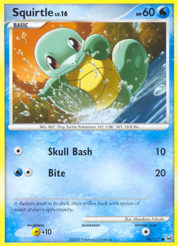 Schiggy — Platin 96 German Pokémon card