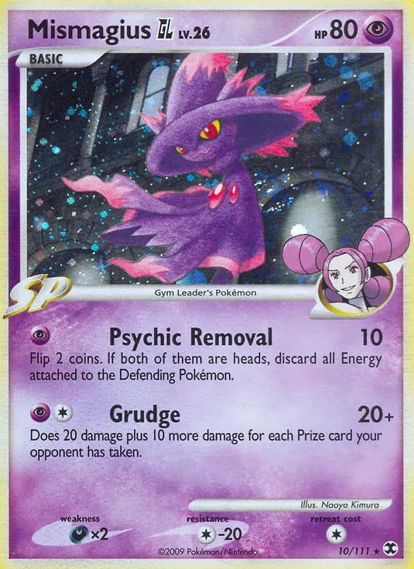 Mismagius GL — Rising Rivals 10 Pokémon card