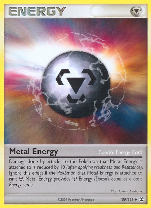 Metal Energy — Rising Rivals 100 Pokémon card