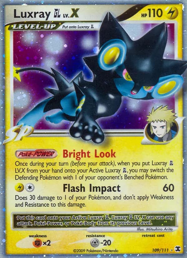 Luxray GL LV.X — Rising Rivals 109 Pokémon card