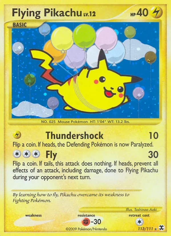 Fliegendes Pikachu — Aufstieg der Rivalen 113 German Pokémon card