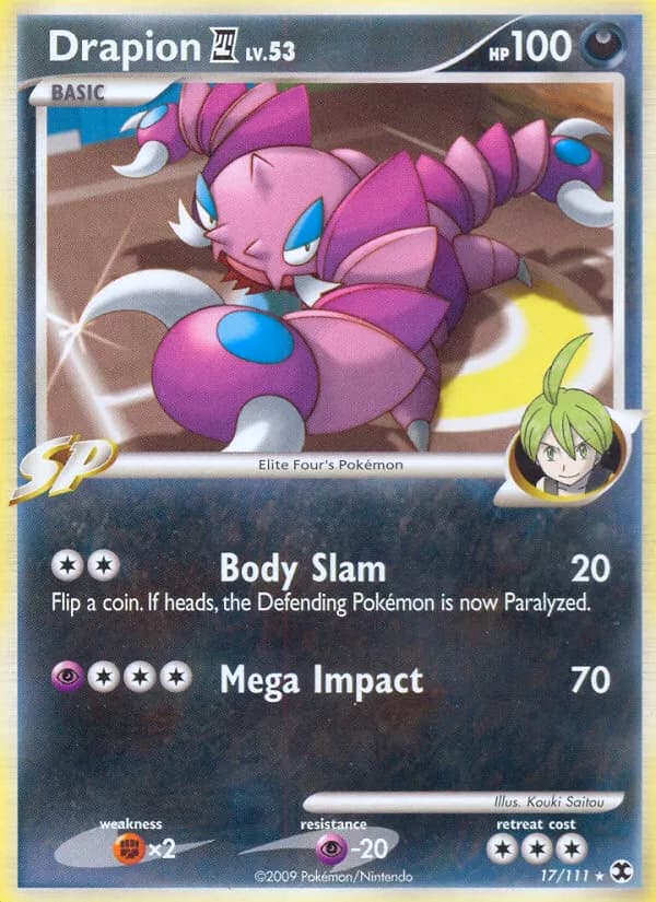 Drapion E4 — Rising Rivals 17 Pokémon card