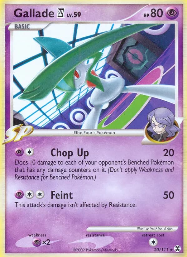 Gallade E4 — Rising Rivals 20 Pokémon card