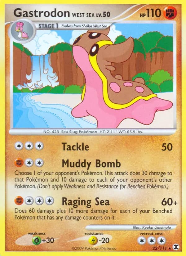 Gastrodon Westliches Meer — Aufstieg der Rivalen 22 German Pokémon card