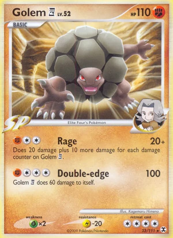 Golem E4 — Rising Rivals 23 Pokémon card